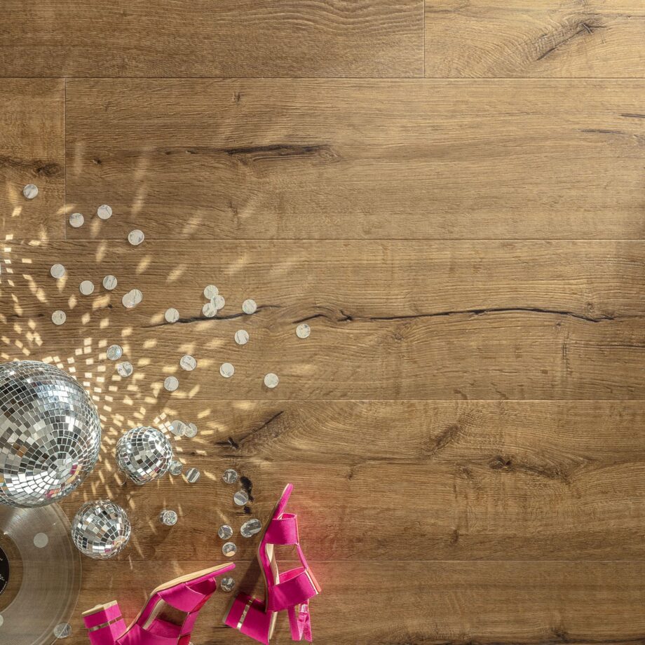 Tugevdatud südamikuga LVT vinüülparkett Floorify Long Plank Havana F037 – vaade 4