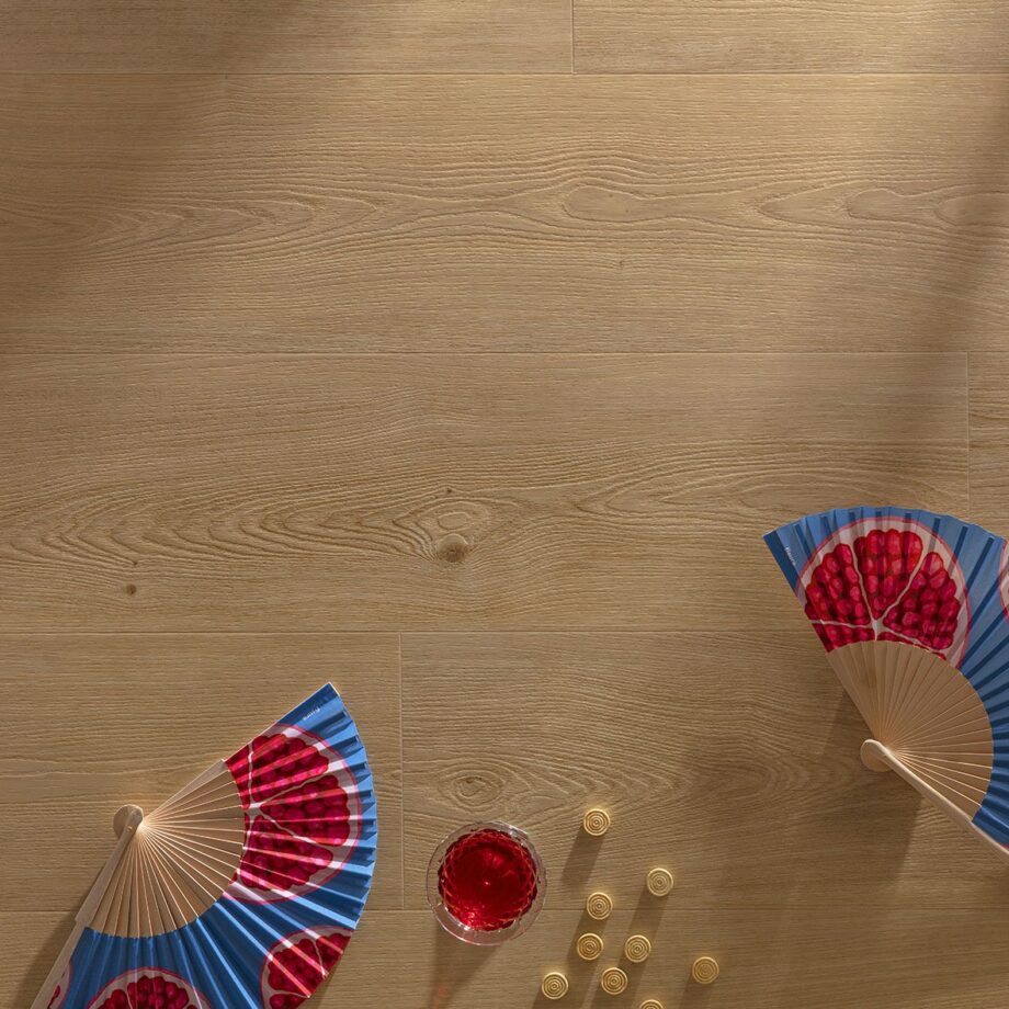 Tugevdatud südamikuga LVT vinüülparkett Floorify XL Plank Toffee F098 – vaade 4
