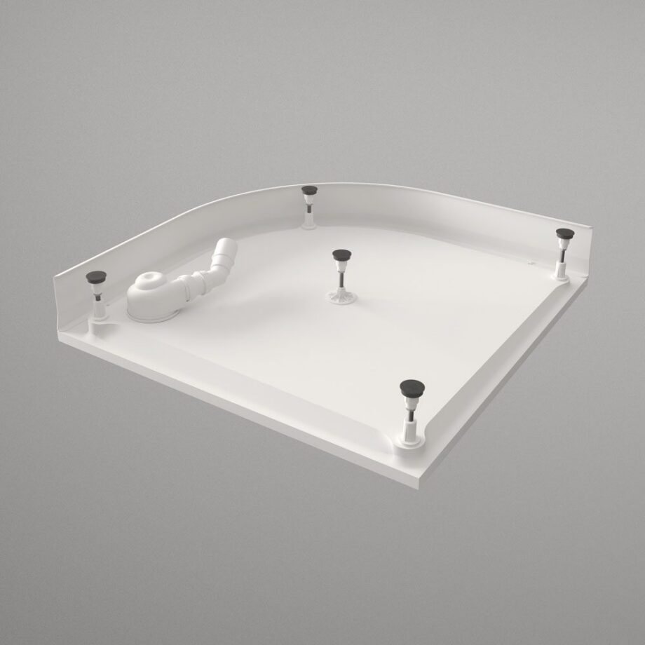Ümar dušialus PAA CLASSIC RO 100 R550, 100×100 cm, kivimass – vaade 3 Ümar dušialus PAA CLASSIC RO 100 R550, 100x100 cm, kivimass – vaade 3
