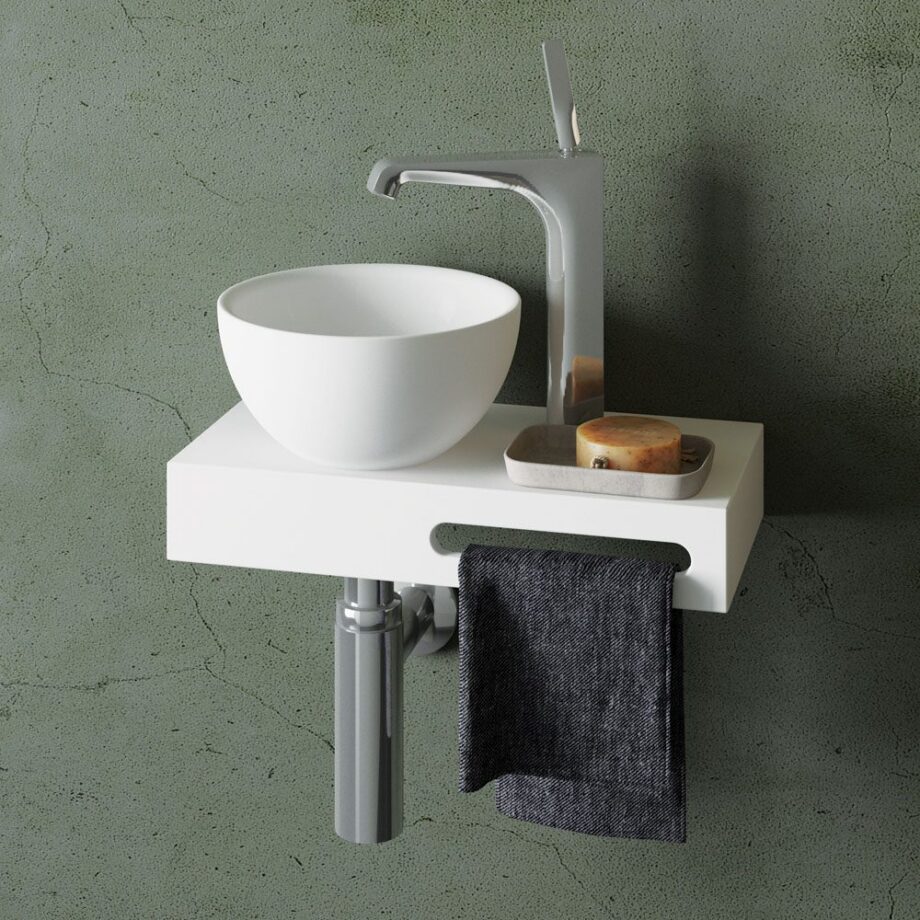 Väike valamu tööpinnale PAA DO 22, Ø22 cm, Silkstone – vaade 4 Väike valamu tööpinnale PAA DO 22, Ø22 cm, Silkstone – vaade 4