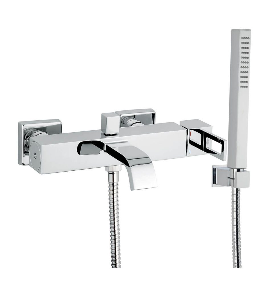 Vannisegisti Emmevi Siris 47001, kroom, auguga käepide, segisti + dušikomplekt Vannisegisti Emmevi Siris 47001, kroom, auguga käepide, segisti + dušikomplekt