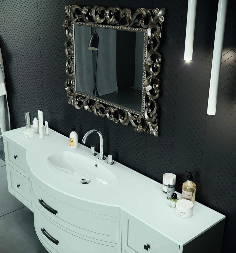 Vannitoamööbel Eban Gloria GR03, 186 cm, pilvehall – vaade 2 Vannitoamööbel Eban Gloria GR03, 186 cm, pilvehall – vaade 2