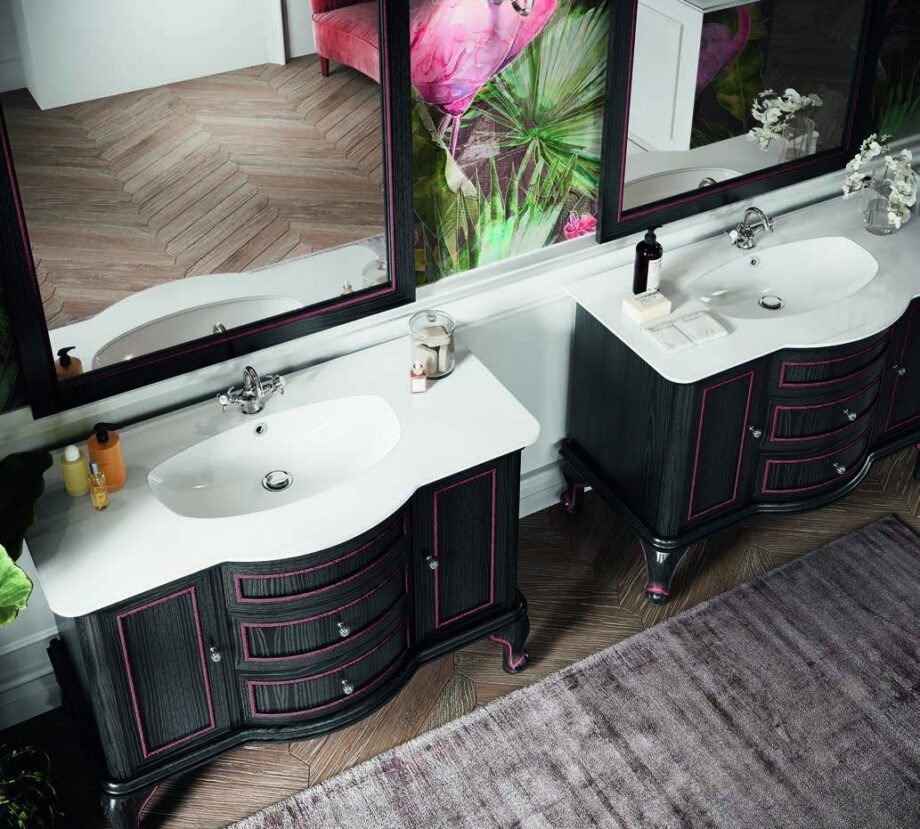 Vannitoamööbel Eban Sofia SF06, 120 cm, must – vaade 2 Vannitoamööbel Eban Sofia SF06, 120 cm, must – vaade 2