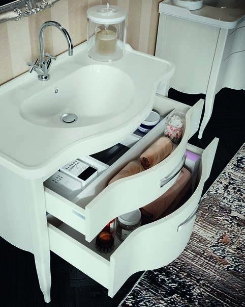 Vannitoamööbel Eban Sonia SN04, 90 cm, puhas valge – vaade 2