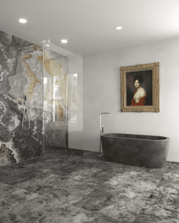 Walk-in dušisein Hietakari Vetro 556, kroomitud furnituur, läbipaistev klaas