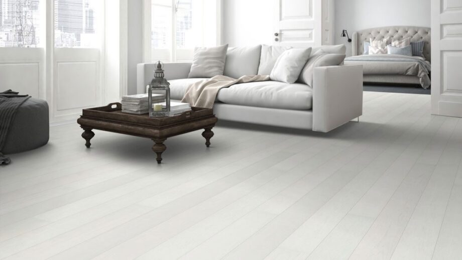 Parkett Tamm Meister Polar white oak harmonious, 1-lipiline, harjatud, matt lakk PD400 – vaade 3