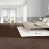 Parkett Tamm, ter Hürne, Oak red brown, kalasaba parkett, harjatud, faasitud, eriti matt lakk – vaade 4