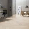 Parkett Tamm, ter Hürne, Oak sand grey, kalasaba parkett, harjatud, faasitud, naturaalõli – vaade 3