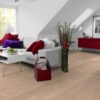 Parkett Tarkett, Shade, Tamm Cream White (valge) Plank XT, 1-lip, 2 külge mikrofaas, harjatud, peits ja Proteco Natura matt lakk – vaade 3