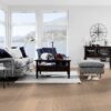 Parkett Tarkett, Shade, Tamm Cream White (valge) Plank XT, 1-lip, 2 külge mikrofaas, harjatud, peits ja Proteco Natura matt lakk – vaade 4