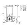 Seinasisene bidee paigaldusraam Grohe Rapid SL – vaade 3