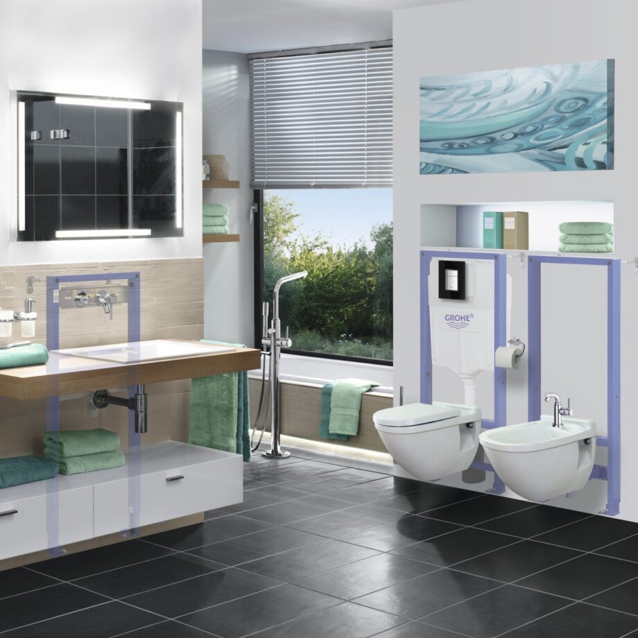 Seinasisene bidee paigaldusraam Grohe Rapid SL – vaade 4