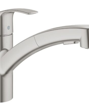 Väljatõmmatava tila/käsidušiga köögisegisti Grohe Eurosmart OHM, roostevaba teras