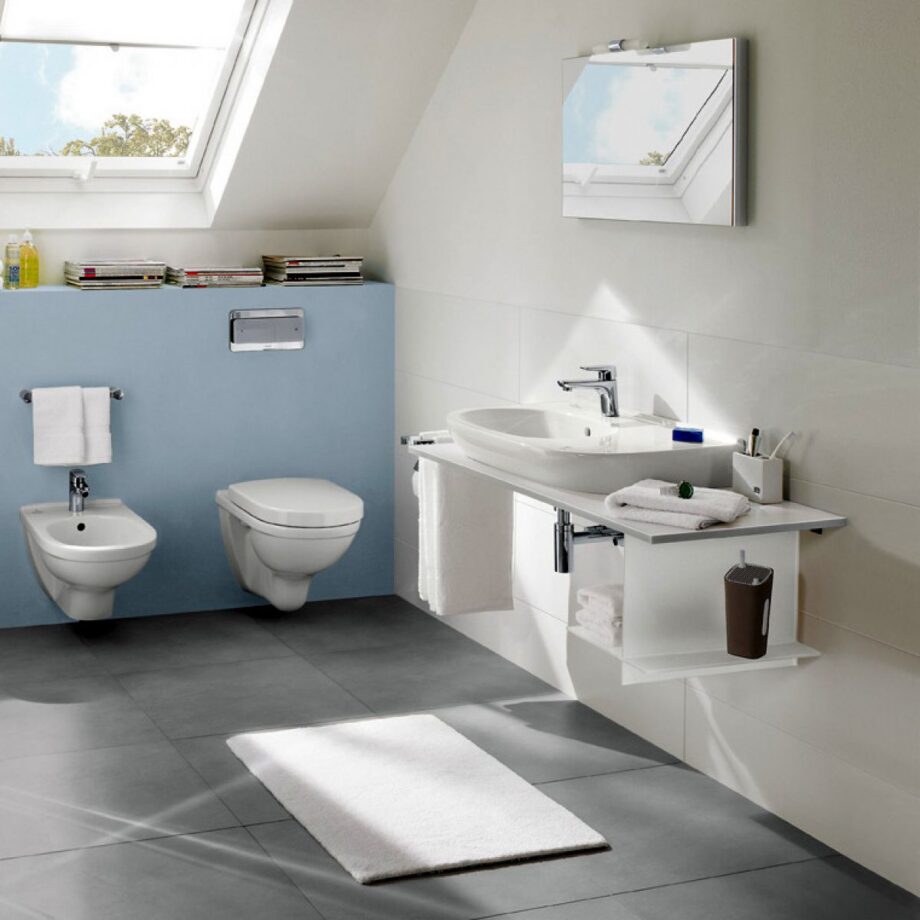 WC pott O.novo, seinakinnitusega, soft-close vaikselt sulguv prill-laud – vaade 4