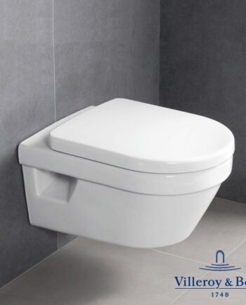 WC pott Villeroy & Boch ARCHITECTURA, rimless, seinale kinnitatav, soft-close vaikselt sulguv prill-laud