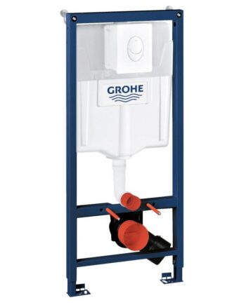 WC-raami komplekt GROHE Rapid SL 3-in-1, seinanupp (loputusnupp) Skate Air, seinakinnitused