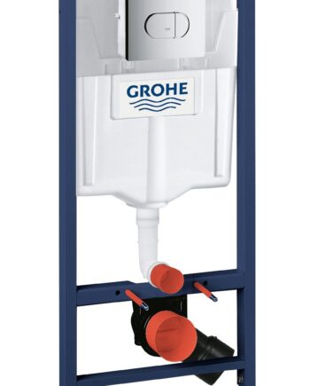 WC-raami komplekt GROHE, seinanupp (loputusnupp) Arena Cosmopolitan, seinakinnitused