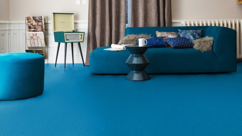 Linoleum Colorette Acoustic Plus 19dB 0123 Poppy Blue – vaade 3