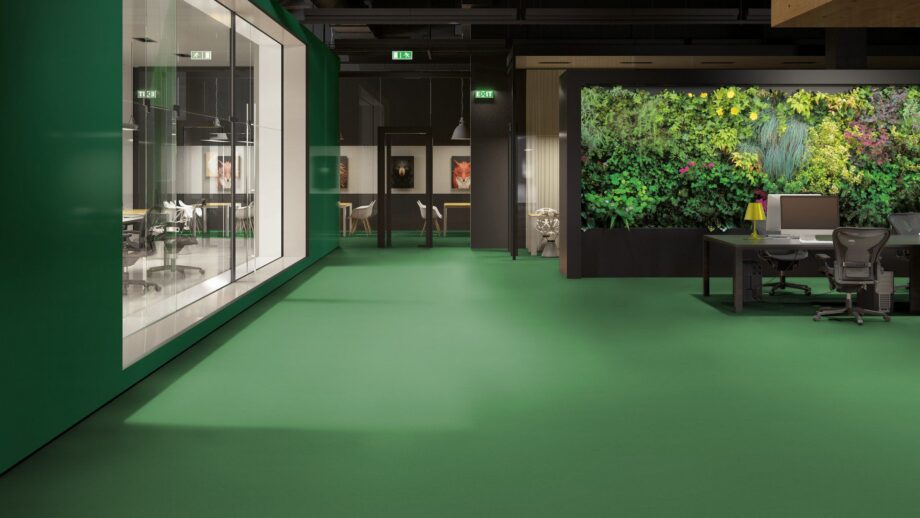 Linoleum Gerflor Colorette 0006 Vivid Green – vaade 2
