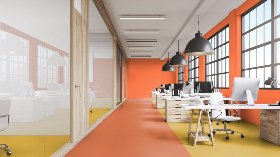Linoleum Gerflor Colorette 0016 Deep Orange – vaade 2