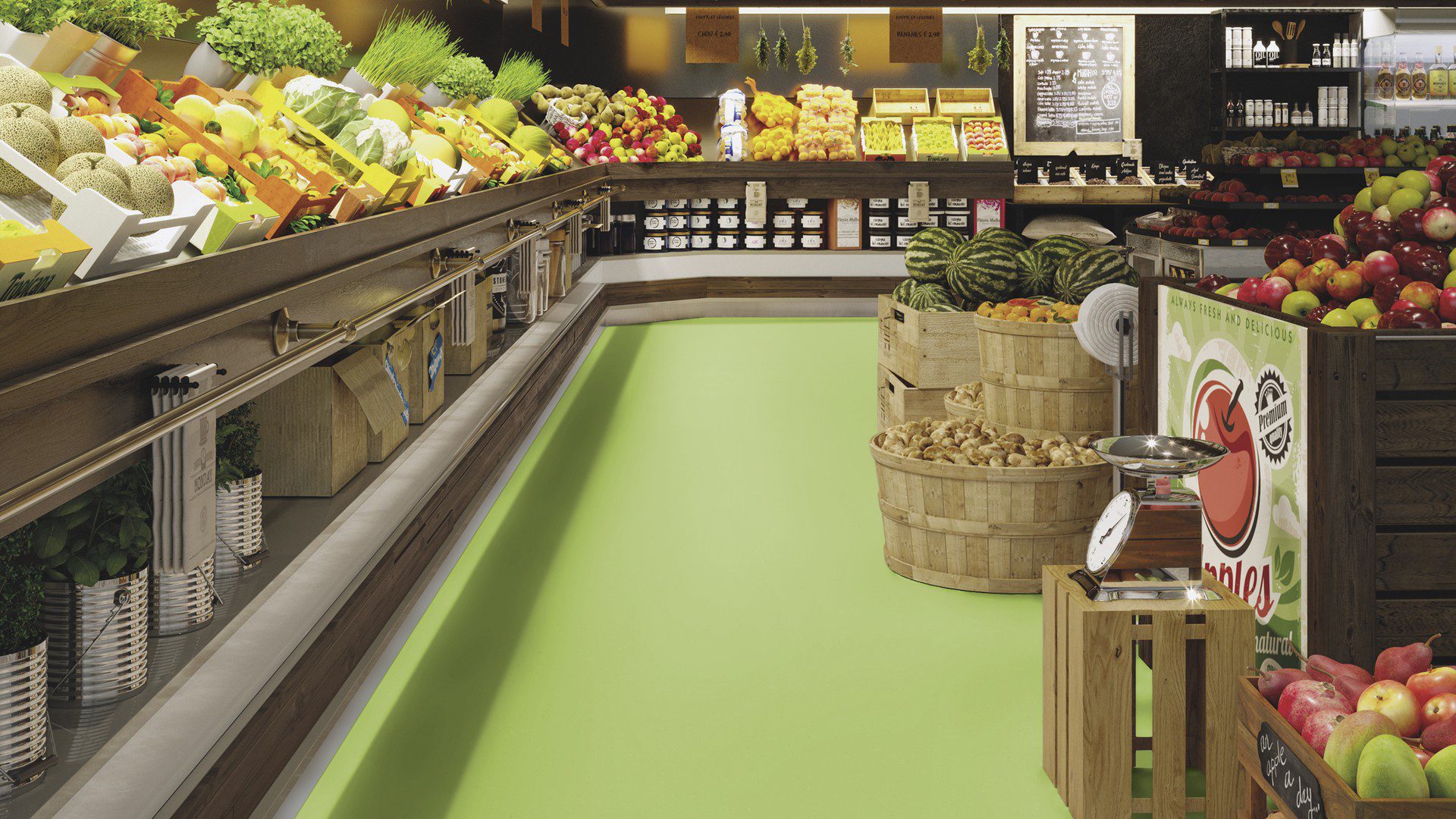 Linoleum Gerflor Colorette 0132 Spicy Green – vaade 4