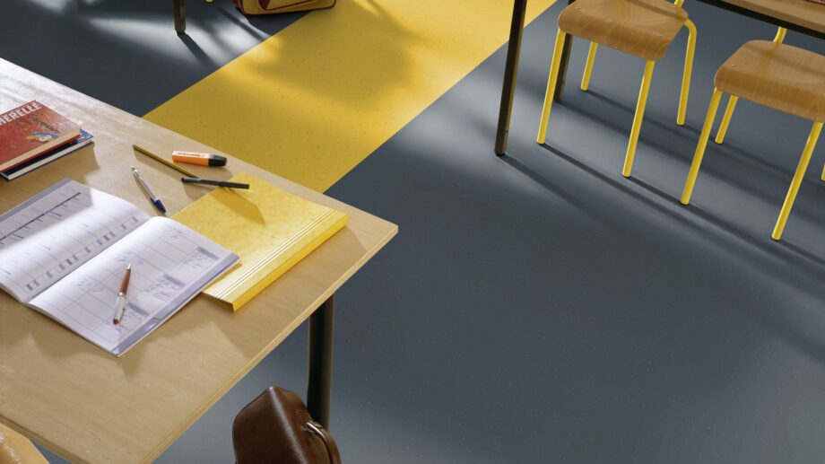 Linoleum Gerflor Lino Art Metallic 0070 Cool Grey – vaade 2