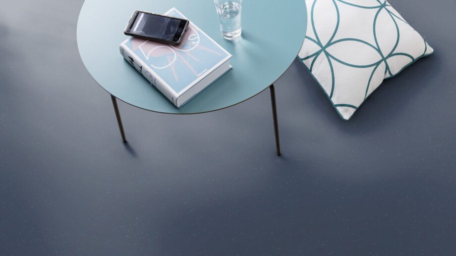 Linoleum Gerflor Lino Art Metallic 0078 Petrol Blue – vaade 2