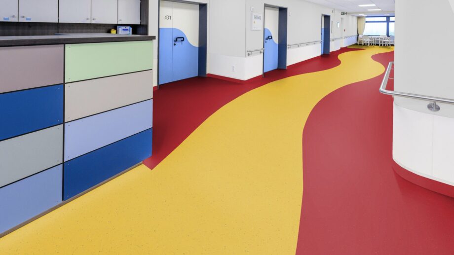 Linoleum Gerflor Lino Art Star 0015 Glaring Red – vaade 3
