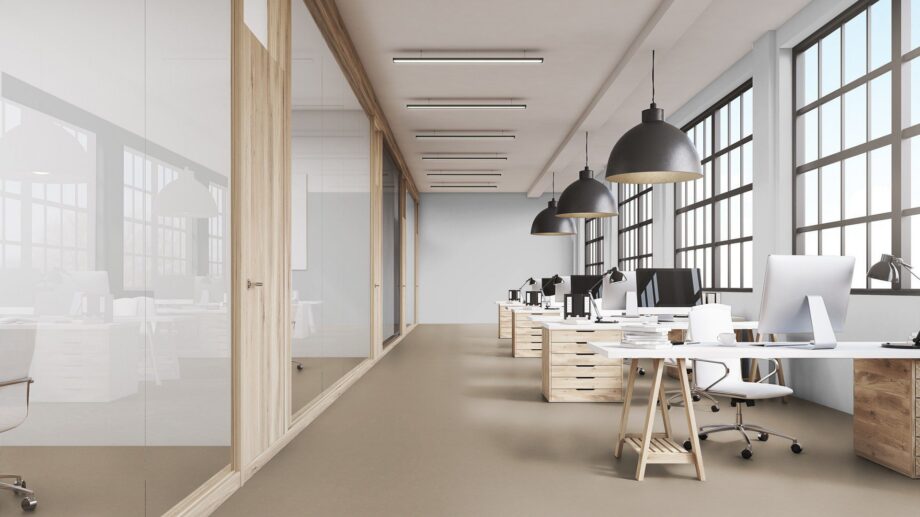 Linoleum Gerflor Lino Art Urban 0550 Beton Soft Grey – vaade 3