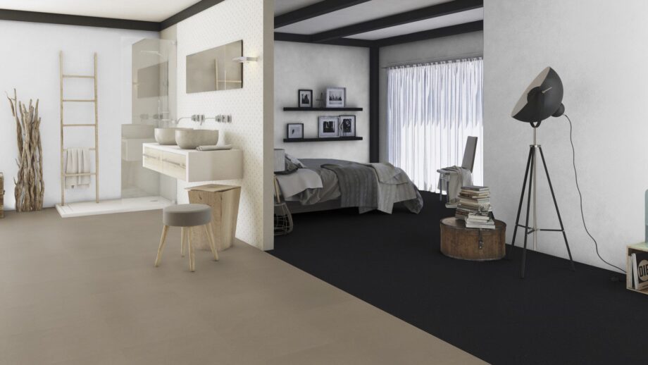 Linoleum Gerflor Lino Art Urban 0551 Flashy Asphalt Grey – vaade 4