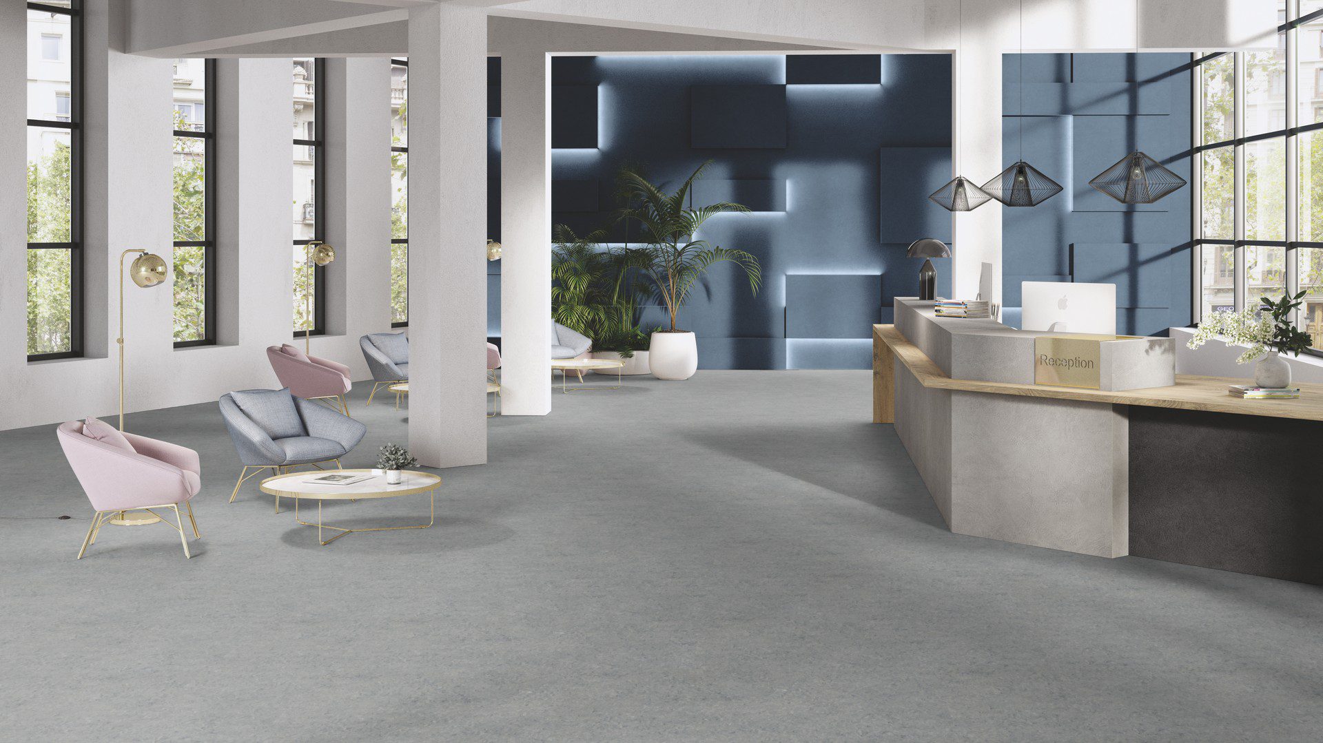 Linoleum Gerflor Marmorette 0053 Ice Grey – vaade 4