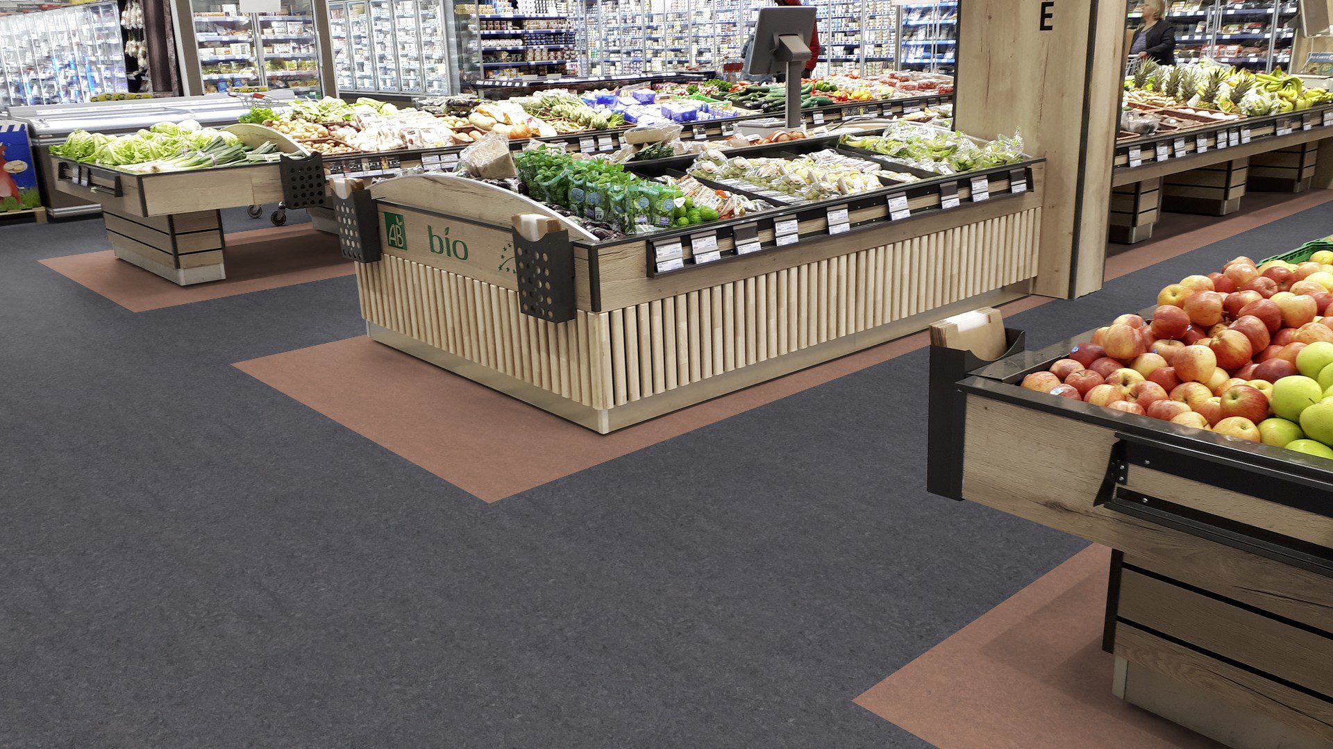 Linoleum Gerflor Marmorette 0059 Plumb Grey – vaade 5
