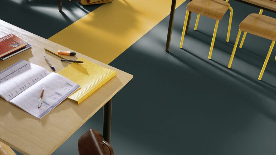 Linoleum Gerflor Uni Walton 0035 Racing Green – vaade 4