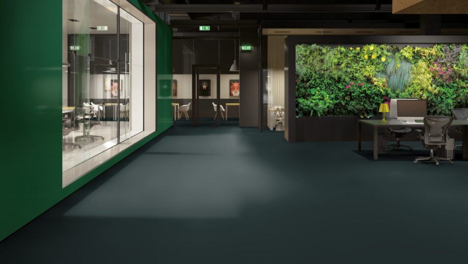 Linoleum Gerflor Uni Walton 0035 Racing Green – vaade 5