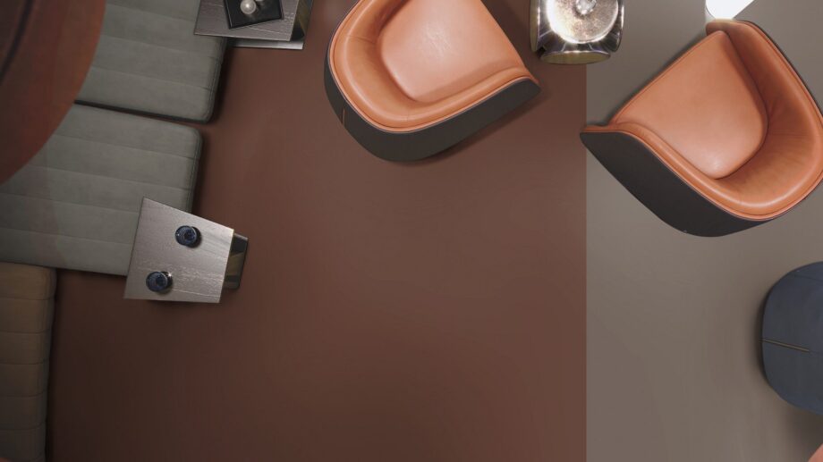 Linoleum Gerflor Uni Walton 0060 Deep Brown – vaade 2