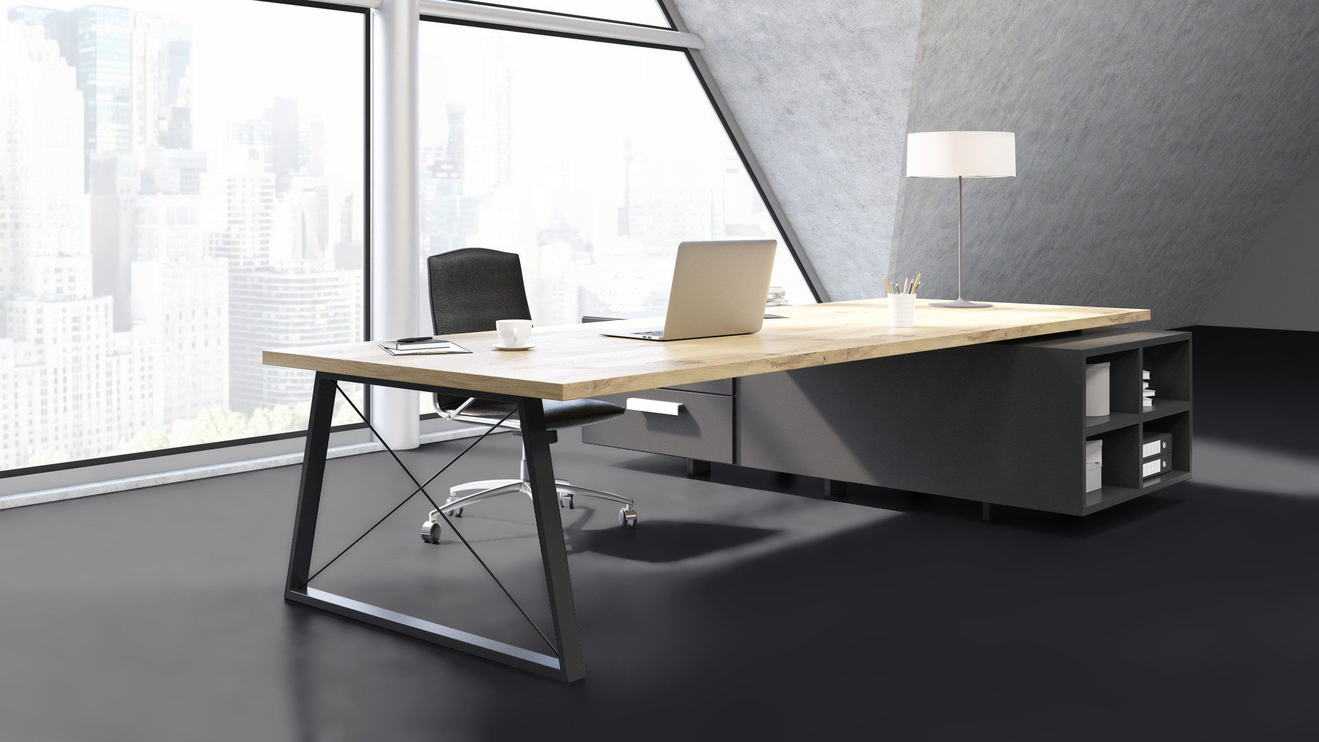Linoleum Gerflor Uni Walton 0080 Black – vaade 2