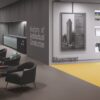 Linoleum Lino Art Urban Acoustic Plus 19dB 0553 Dark Concrete Grey – vaade 3