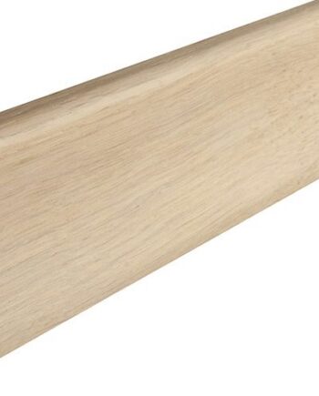 Põrandaliist sponeeritud tamm valge lakk 20x58mm