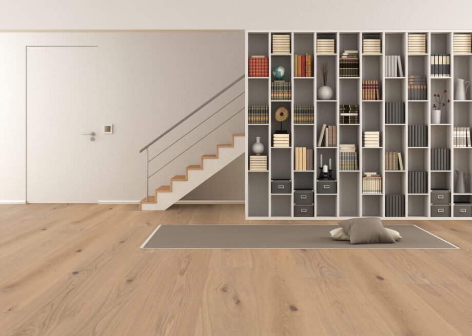 Parkett Tamm Trinity Rustical 1-lip faasitud harjatud valgeks õlitatud 305mm – vaade 11