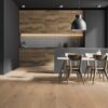 Parkett Tamm Trinity Rustical 1-lip faasitud harjatud valgeks õlitatud 305mm – vaade 3