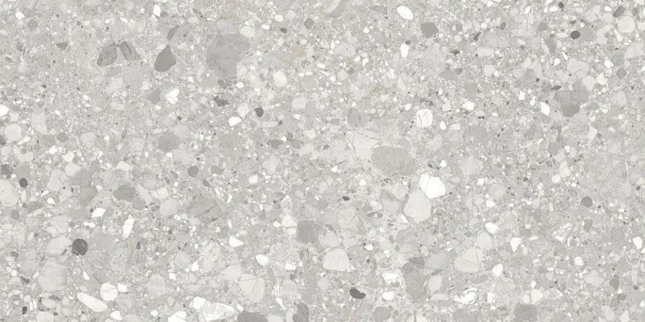Terrazzo mustriga matt keraamiline põrandaplaat Tau Clemon Silver, 60×60 ja 60×120 cm, hõbehall, R10, rektifitseeritud – vaade 5 Terrazzo mustriga matt keraamiline põrandaplaat Tau Clemon Silver, 60x60 ja 60x120 cm, hõbehall, R10, rektifitseeritud – vaade 5