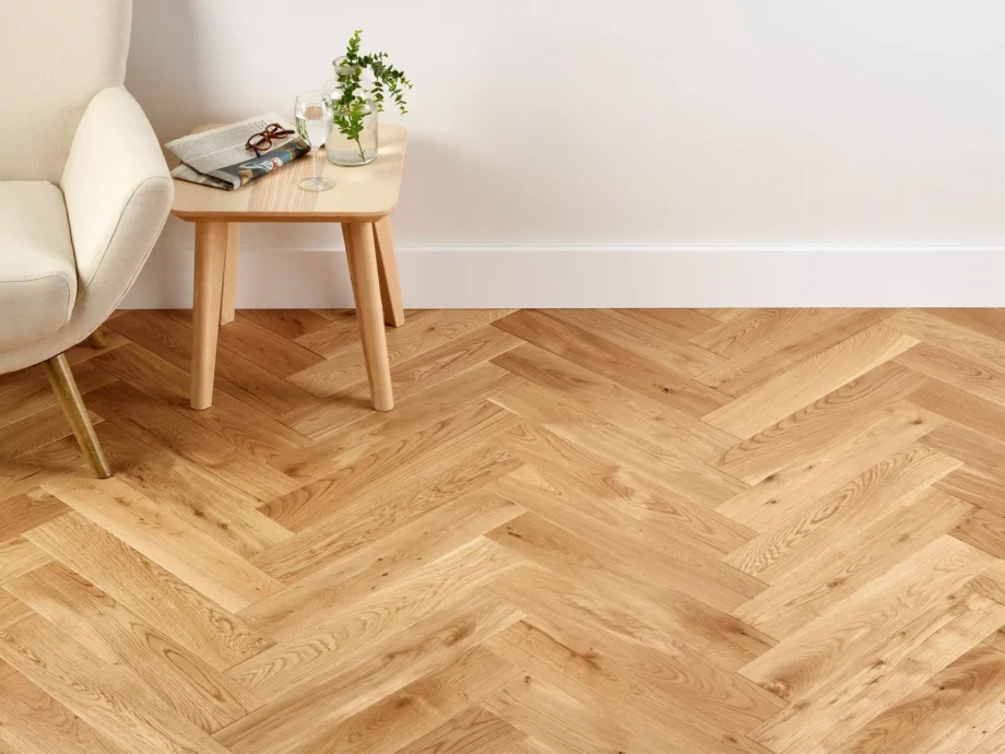 Liistparkett tamm rustic faasitud lihvitud viimistlemata – vaade 2
