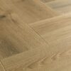 Herringbone laminate floor Quick-Step Impressive Disain Charred Oak color and design description