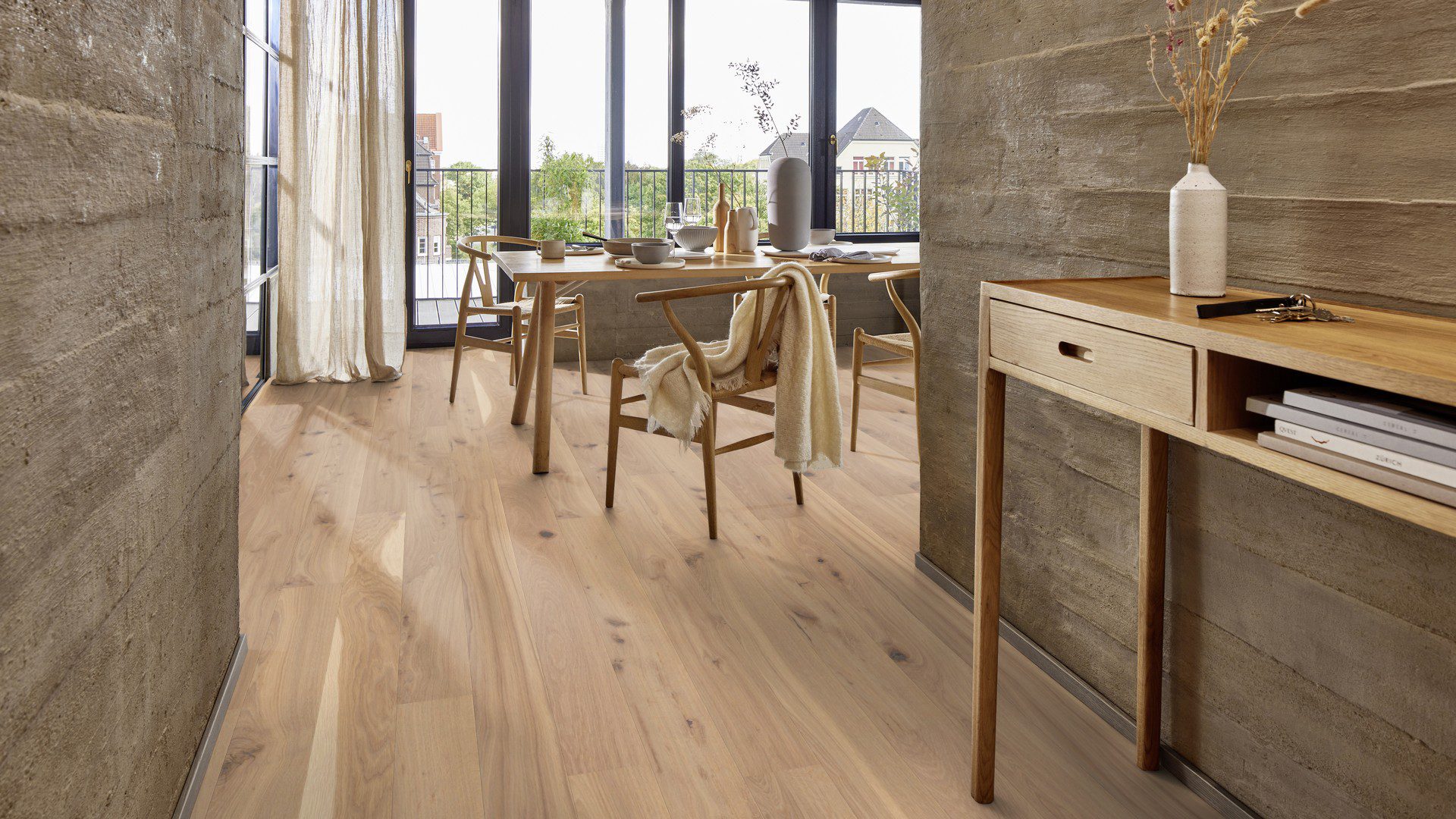 Puitparkett Bauwerk Casapark tamm 46 Avorio õlivaha 138mm – vaade 10