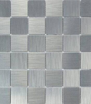 Metallmosaiik Beta Silver, 31x31 cm, 3,5 mm, hõbedane