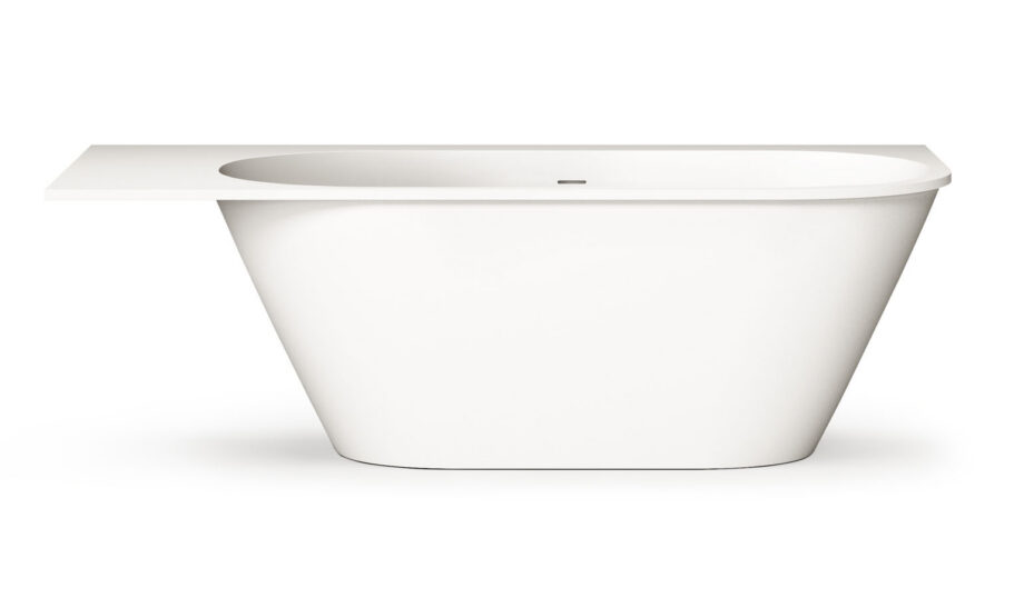 Mõõdu järgi kivivann PAA DECO SHAPE RE D 170–200x82,5 cm, matt Silkstone