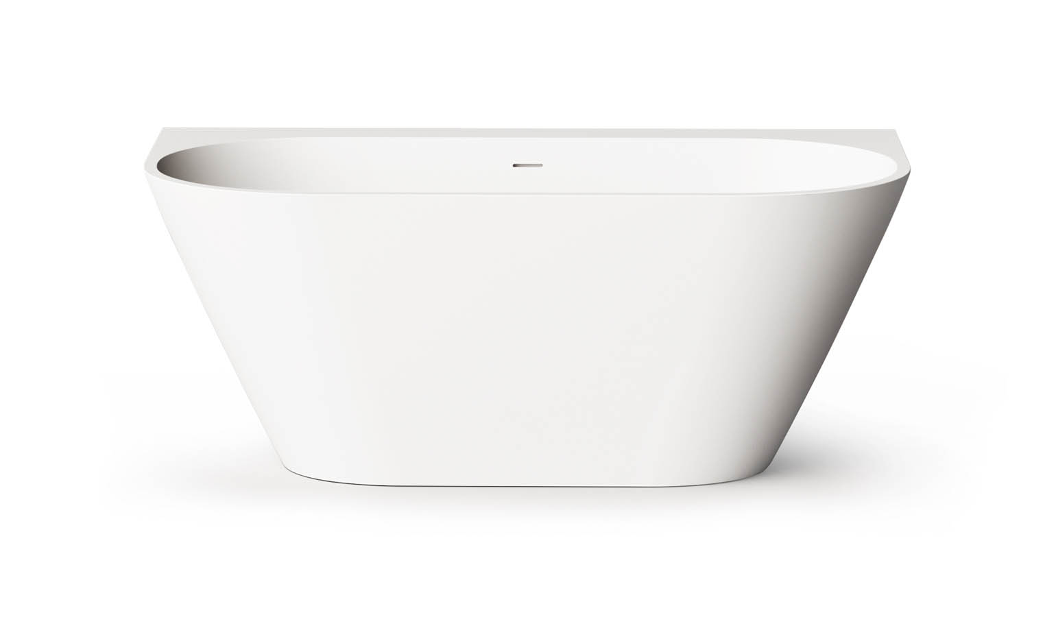 Seinaäärne kivivann PAA DECO WALL 166x81 cm, matt Silkstone