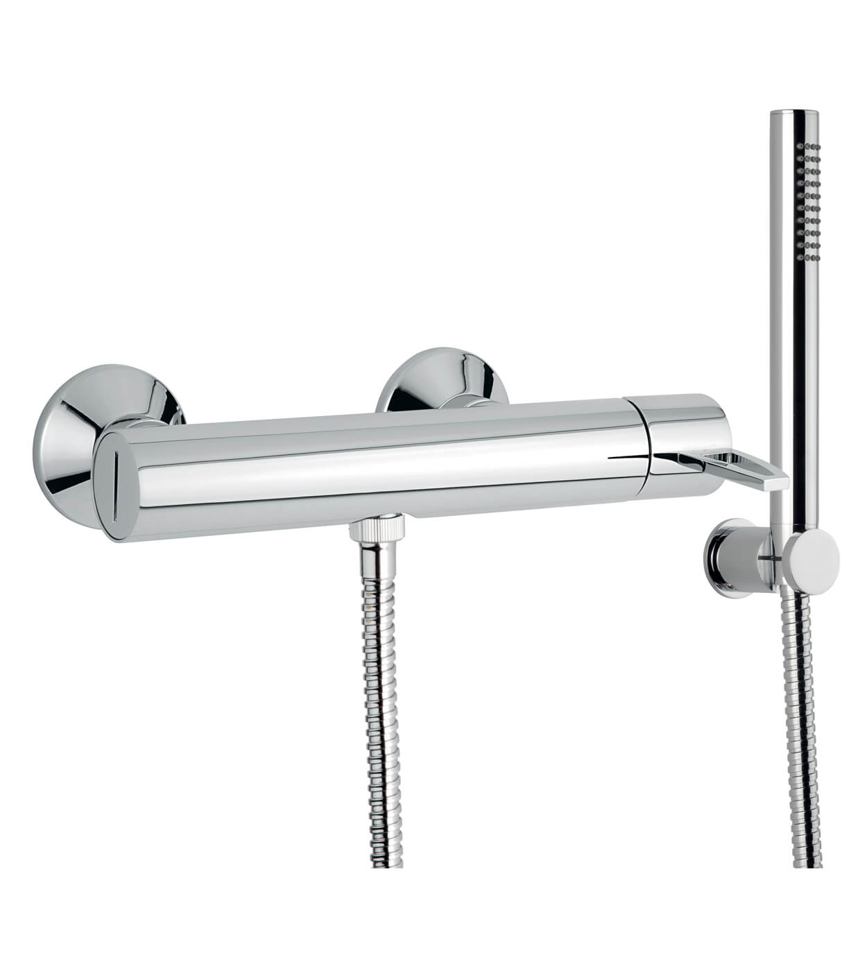Dušisegisti Emmevi Minù 83002, kroom, auguga käepide, segisti + dušikomplekt