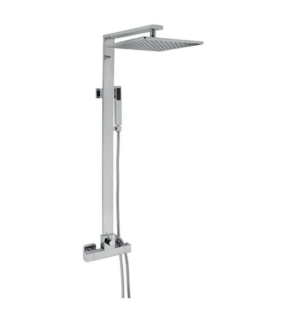 Dušisüsteem termostaatsegistiga Emmevi Gea 2630546, kroom