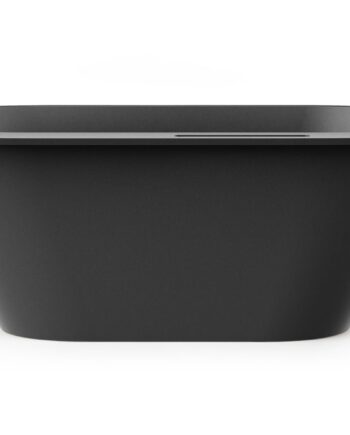 Eraldiseisev kivivann PAA DECO RIM 166x81 cm, must Graphite